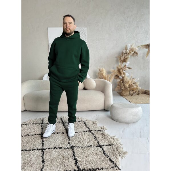 Vyriškas laisvalaikio komplektas "DEEP GREEN" pašiltintas