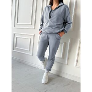 3 dalių laisvalaikio komplektas "Zipper ASH BLUE"