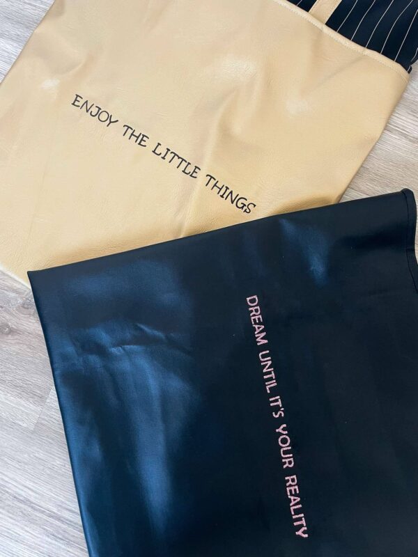 ,,Tote Bag" su užrašu